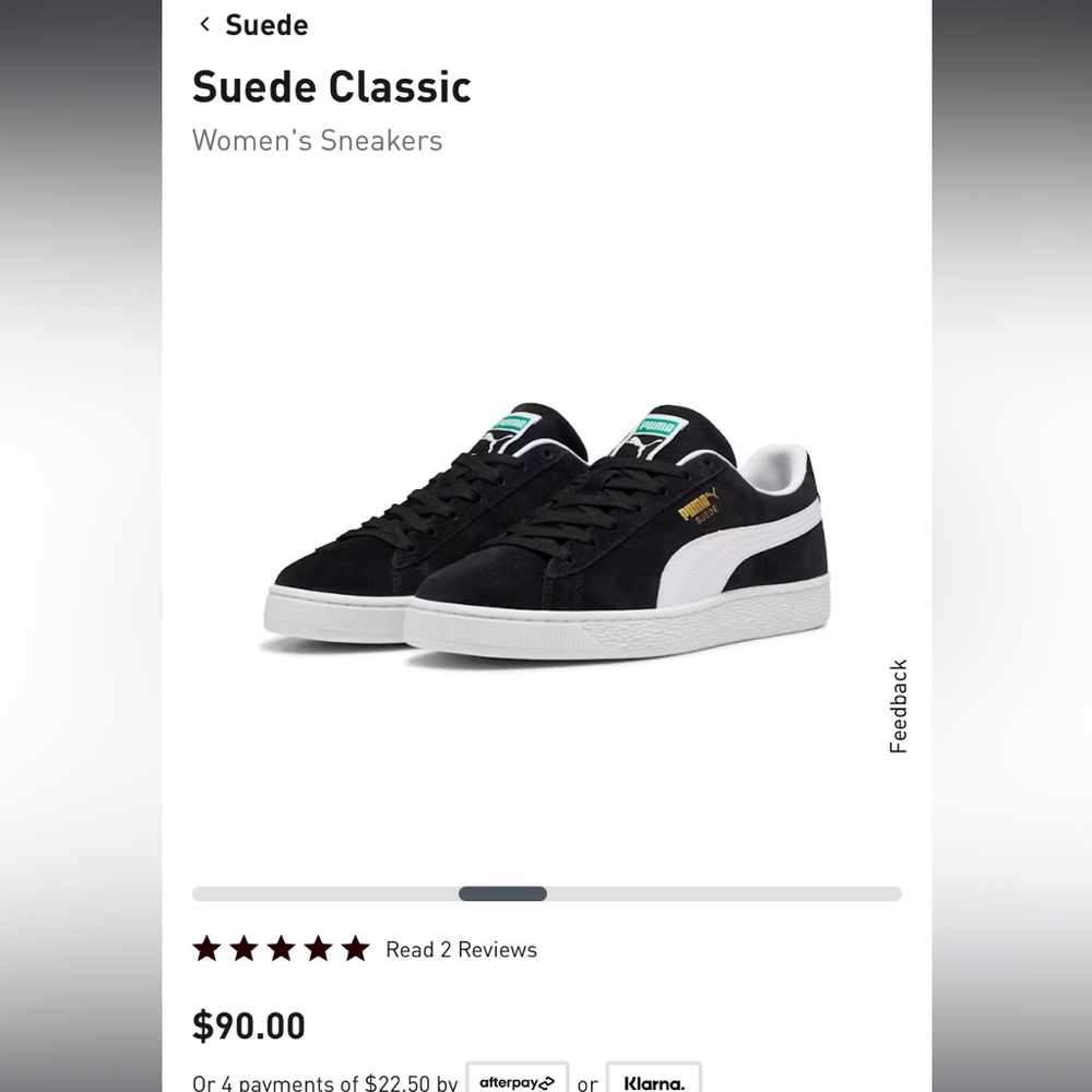 Puma Suede Classics Black & White
